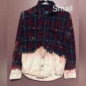 Distressed/bleached flannels